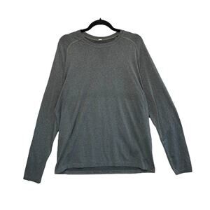Lululemon Metal Vent Tech Long Sleeve Top Men's Sz XL Gray Breathable Workouts